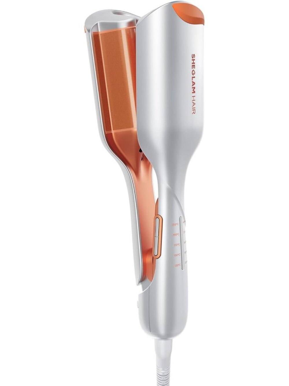 2 Barrel Hair Waver Crimper with Smart Timer, Adjustable Temps & Anti-Scald